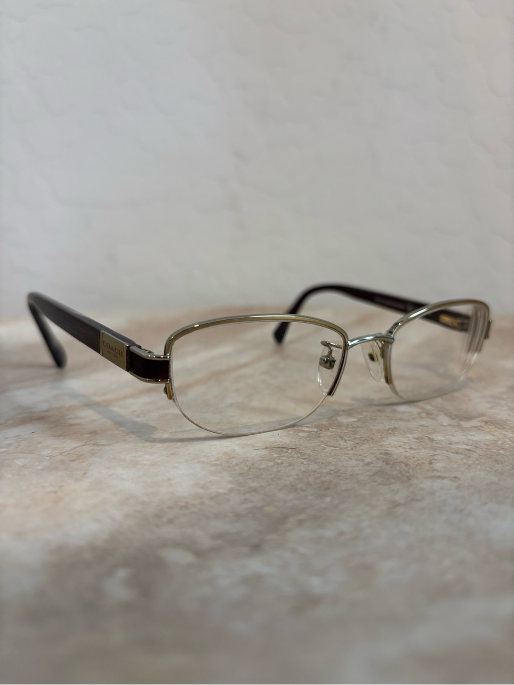 Coach HC5059 Kacey Semi-Rimless Oval EyeGlasses- Gold/Chocolate